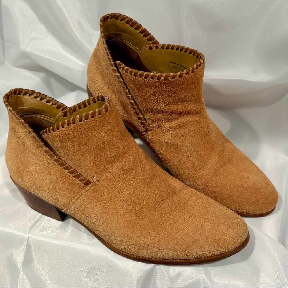 JR Sadie Tan Suede Booties